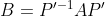 B=P'^{-1}AP'