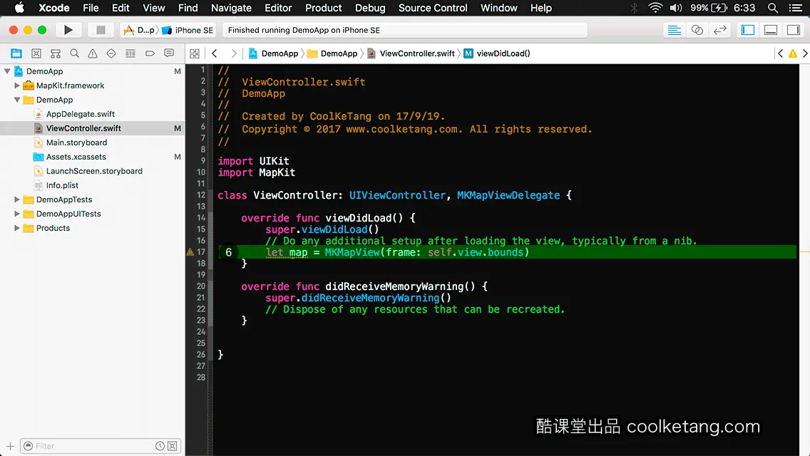 互动教程 for Xcode9 & Swift4-酷课堂