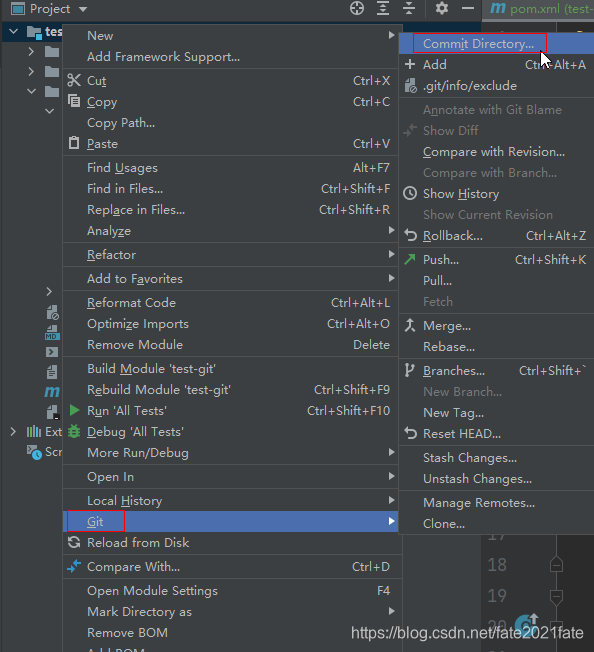 IDEA上传项目点击Commit