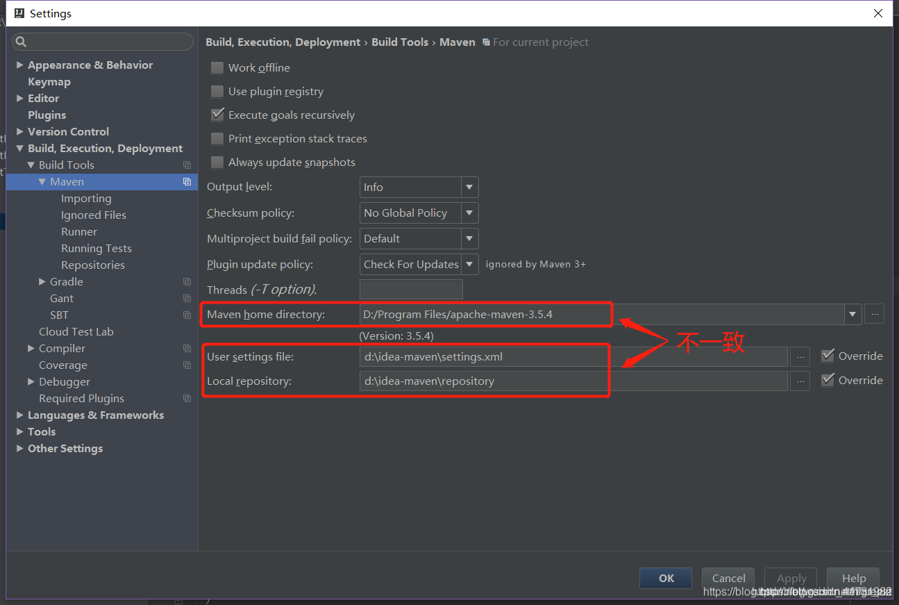 idea中创建maven项目之后,出现Cannot resolve plugin org.apache.maven.pluginsmaven ...