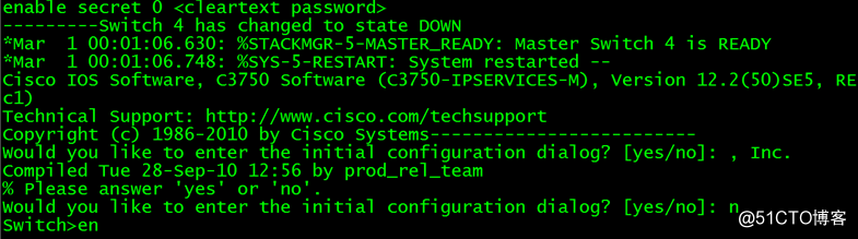 Cisco 交换机3750密码破解（二）