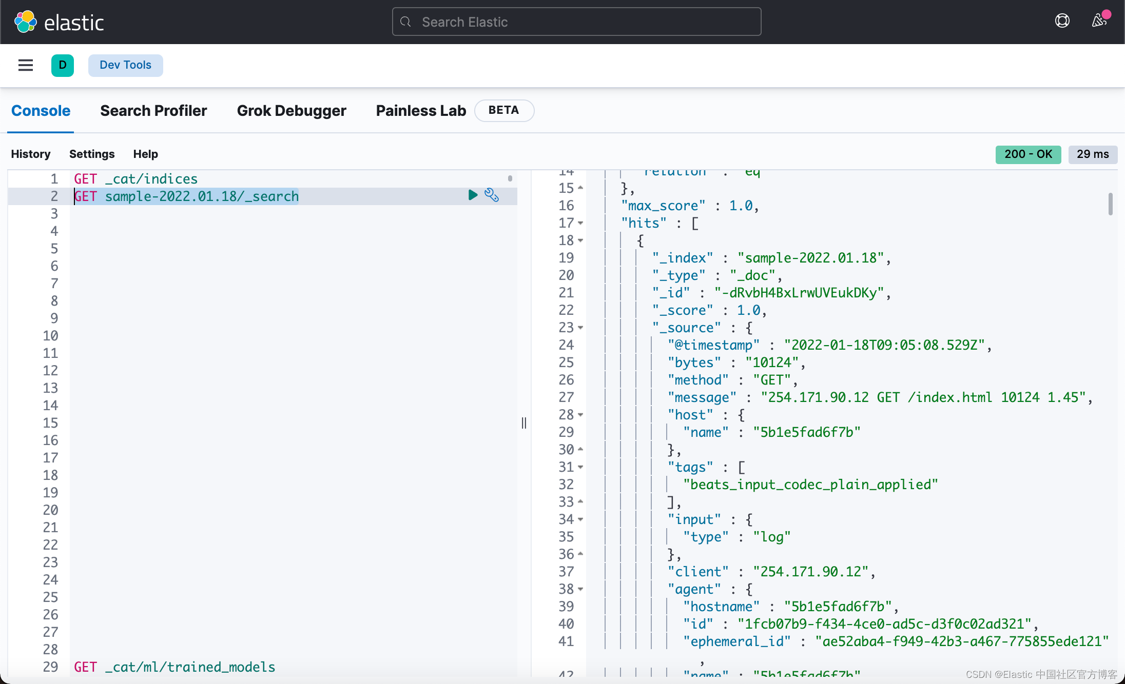 Elastic：运用 Docker 安装 Elastic Stack 并采集日志文件_docker中日志到es指定traceid-CSDN博客