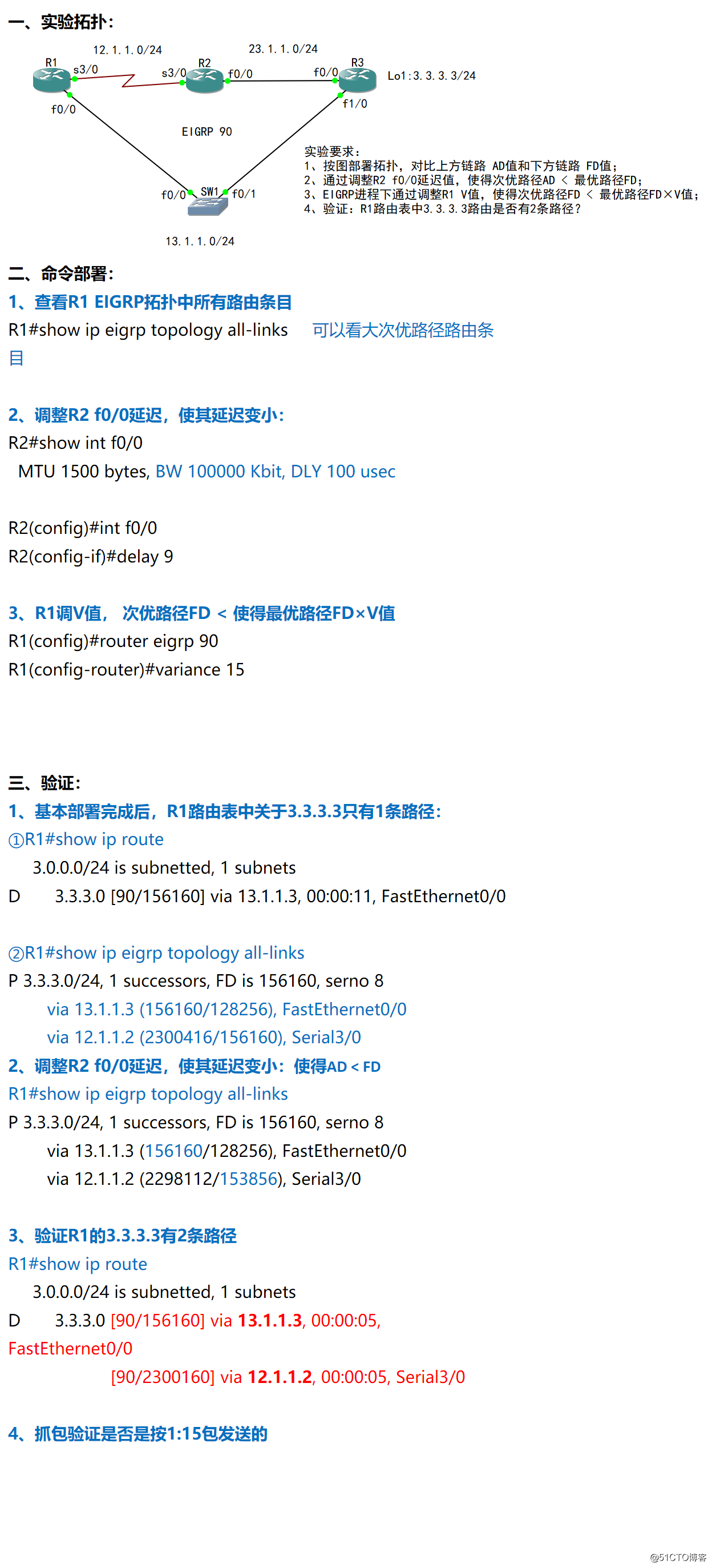 12-高级路由：EIGRP 非等价负载均衡