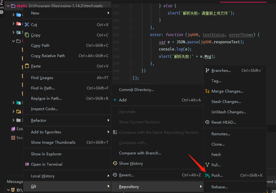 如何用git上传html代码,GIT的使用（Gitlab上传本地仓库代码，Webstorm修改更新）-CSDN博客