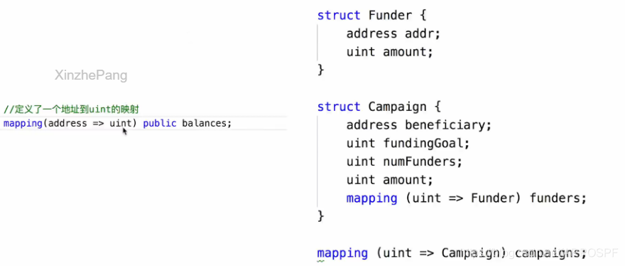 映射定义的例子