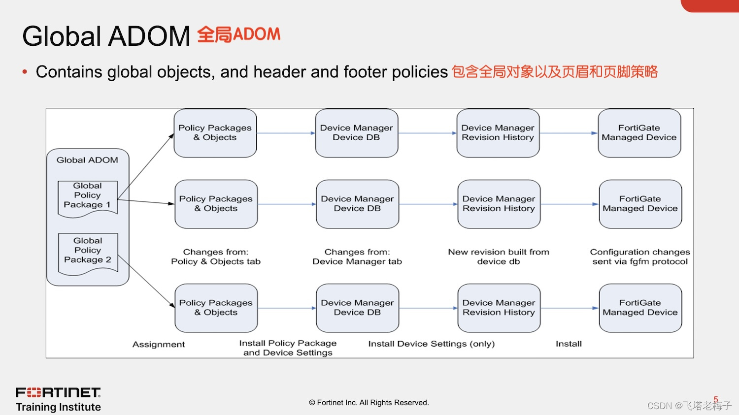 教程篇(7.2) 06. 全局ADOM和中央管理 ❀ FortiManager ❀ Fortinet 网络安全专家 NSE5