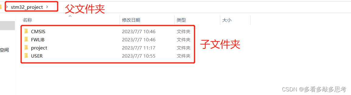 各个文件夹