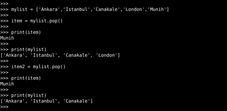 Pop without and Index Number 
