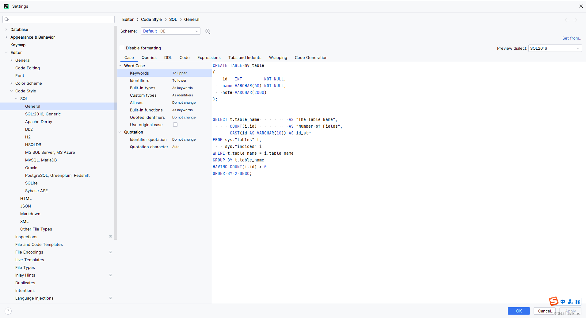 4. DataGrip 中 SQL 的格式化格式_datagrip 格式化sql-CSDN博客