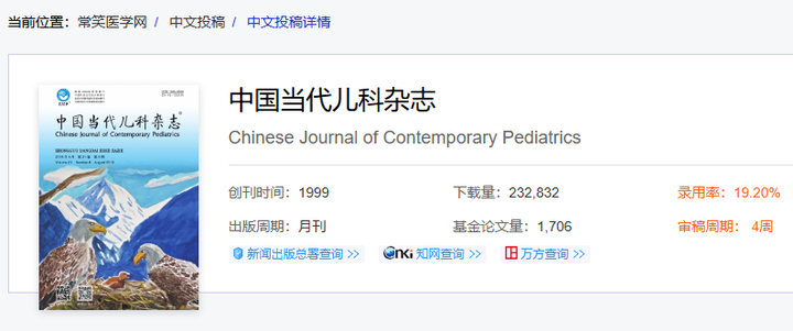 2024儿科学中文核心期刊汇总，附投稿信息