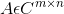 A\epsilon C^{ m\times n}^{^{}}