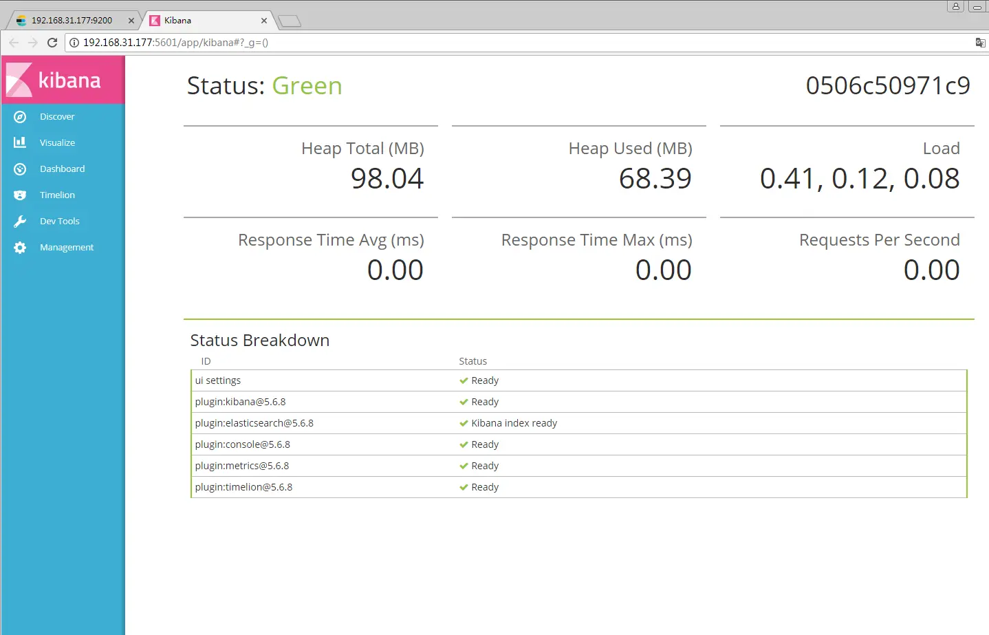 localhost:5601