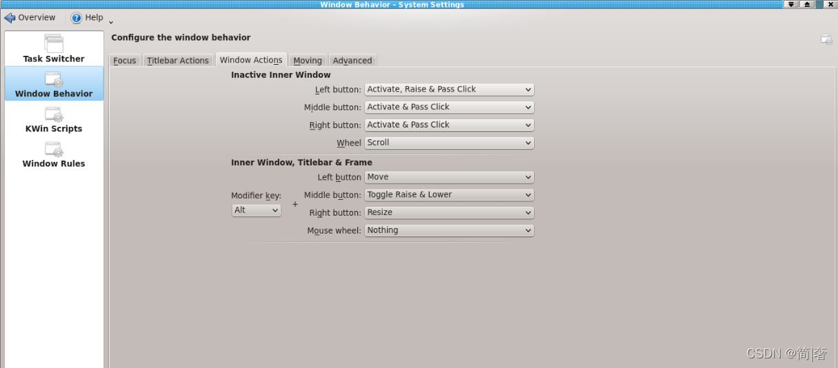 Alt+Left button分别在GNOME/KDE桌面环境下的设置_centos windows button-CSDN博客