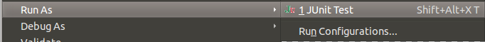 Run JUnit test in Eclipse