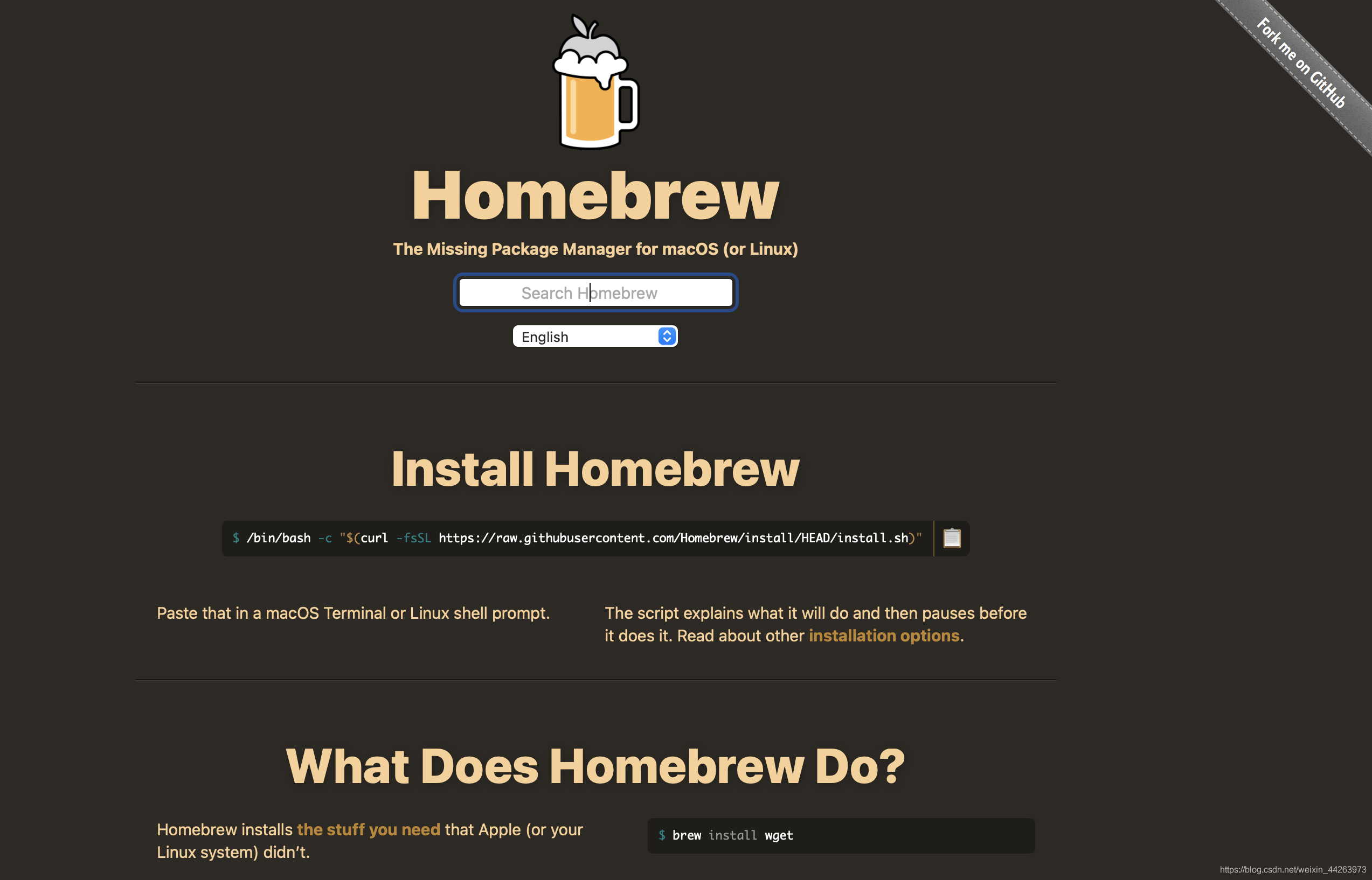 homebrew官网