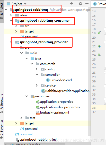 SpringBoot整合RabbitMq实现生产者、消费者，RabbitMQ的简单介绍_rabbitmq 属于项目中那个模块-CSDN博客