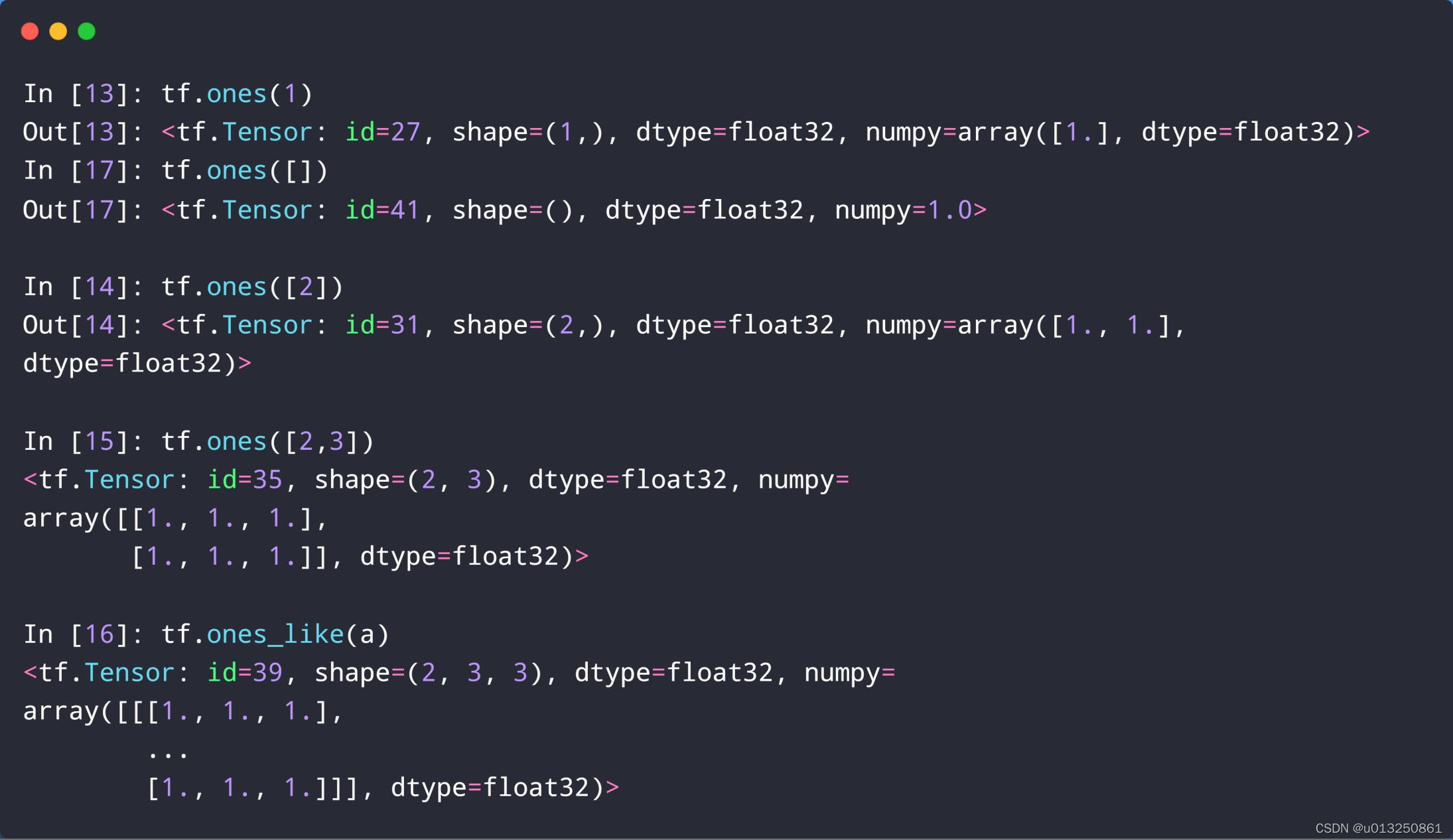 Tensor Fill TensorFlow2-基础(三):创建Tensor【从numpy、list创建】【zeros, ones】【fill、random ...