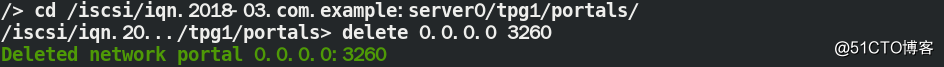 ISCSI报错：Could not create NetworkPortal in configFS