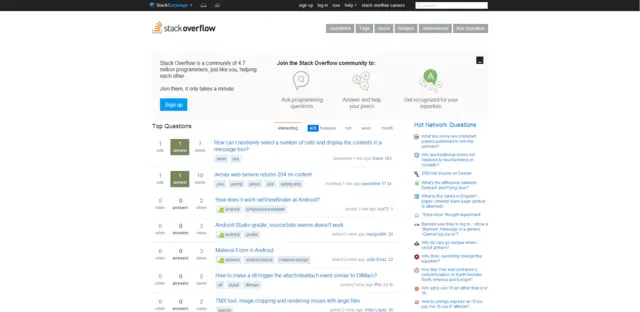 Stack Overflow is a community of 4.7 million programmers, just like you, helping each other.