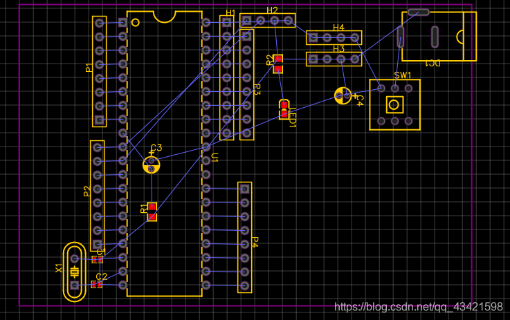 最小系统PCB图2