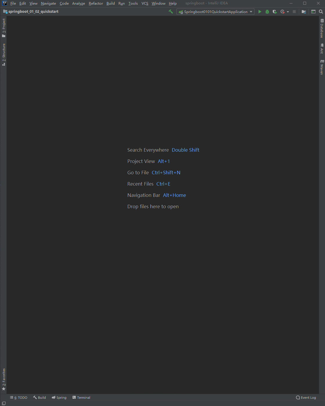 创建 springboot 项目
