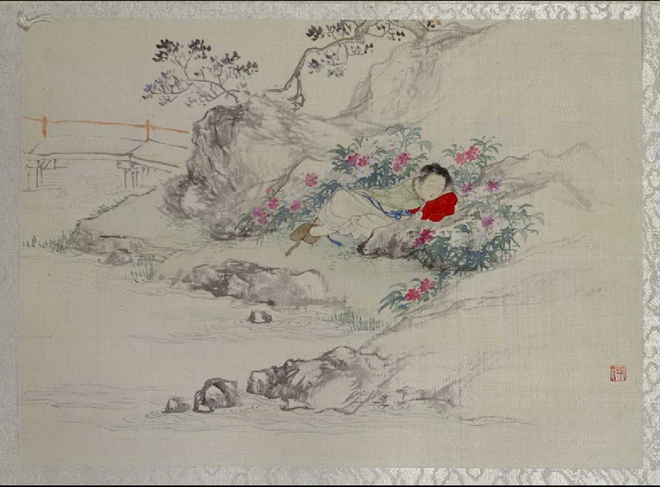 名画356 费丹旭《十二金钗图册》-CSDN博客