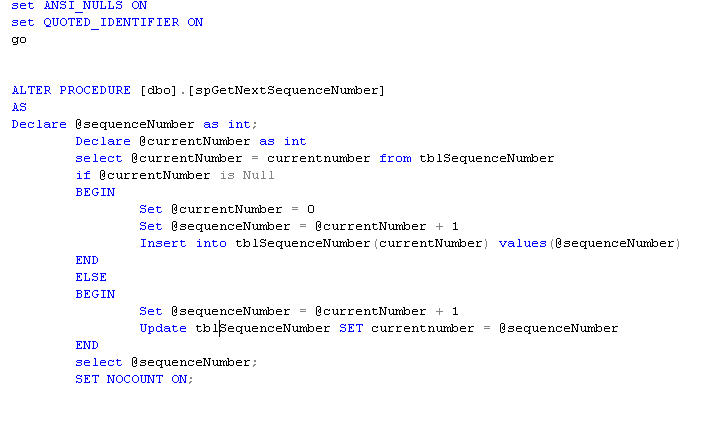 Stored Procedure