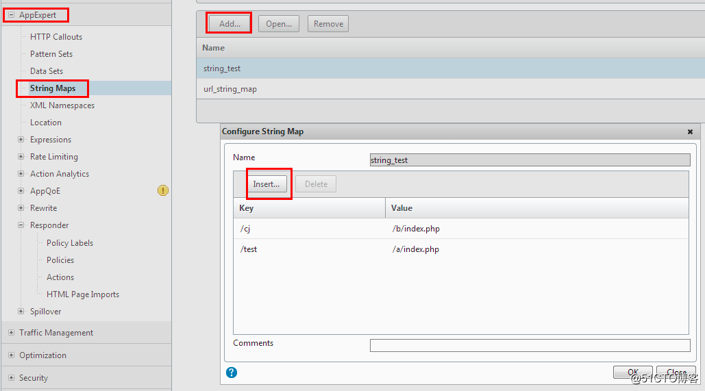 Netscaler数据索引String Map与Pattern Set的区别