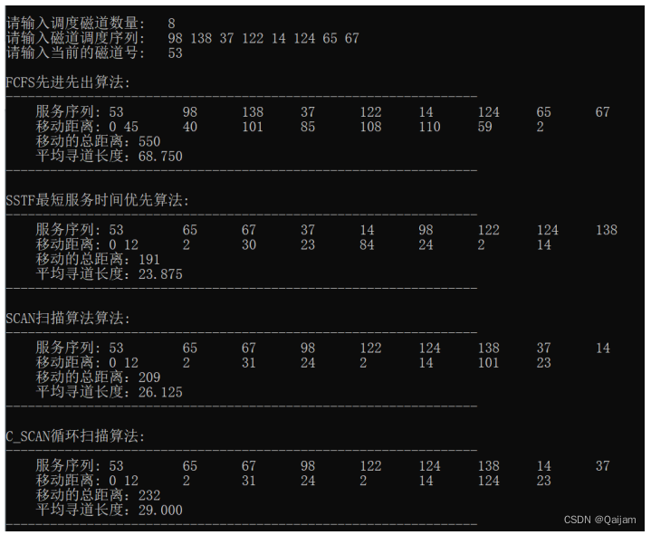 操作系统原理—磁盘调度算法插图9 操作系统原理—磁盘调度算法
