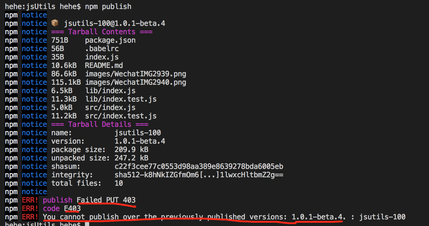 npm-publish-error