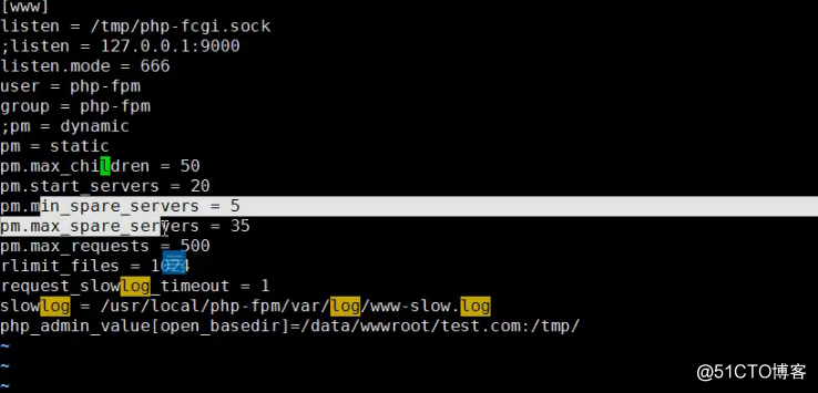 php-fpm的pool php-fpm慢执行日志 open_basedir php-fpm进程管理