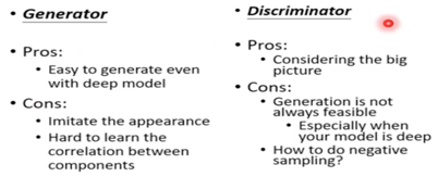 Discriminator vs Generator