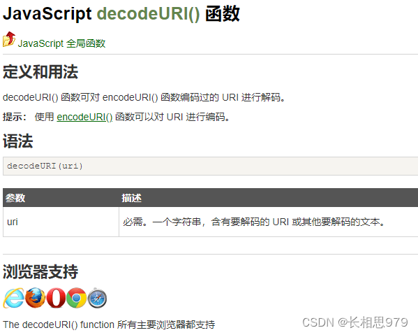 解决JavaScript编码问题：unescape()vsdecodeURI(),-CSDN博客