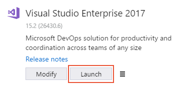 Location of Launch button