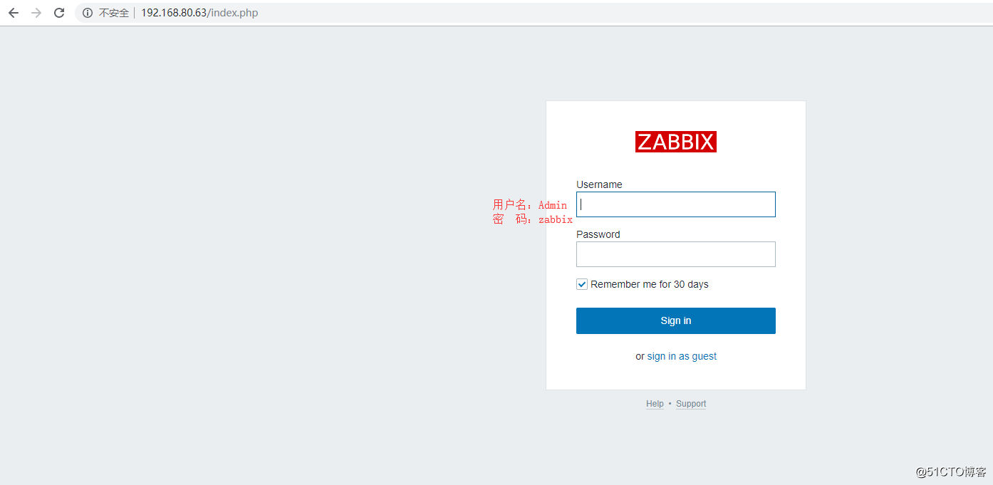 CentOS6.9 LAMP环境下安装zabbix4.2