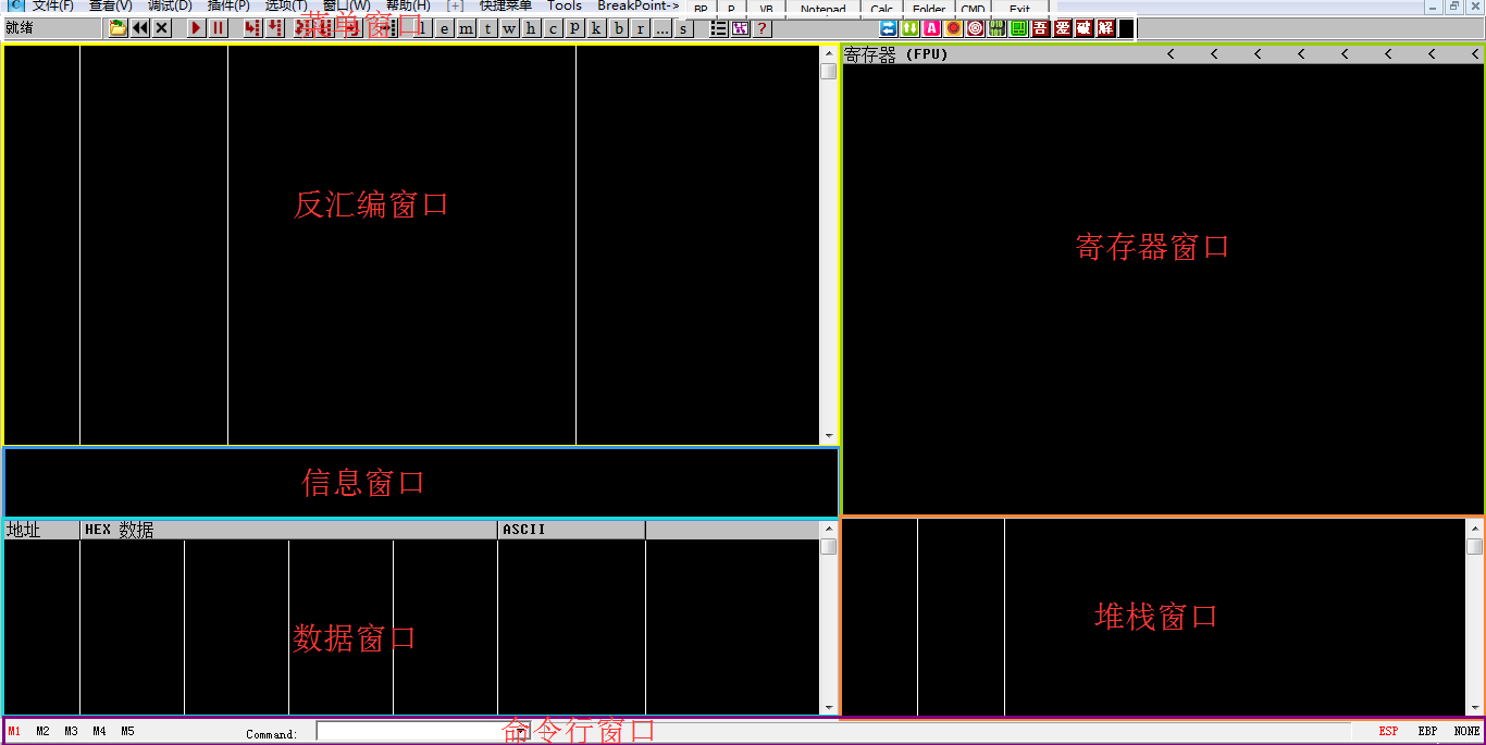 OD界面窗口分布