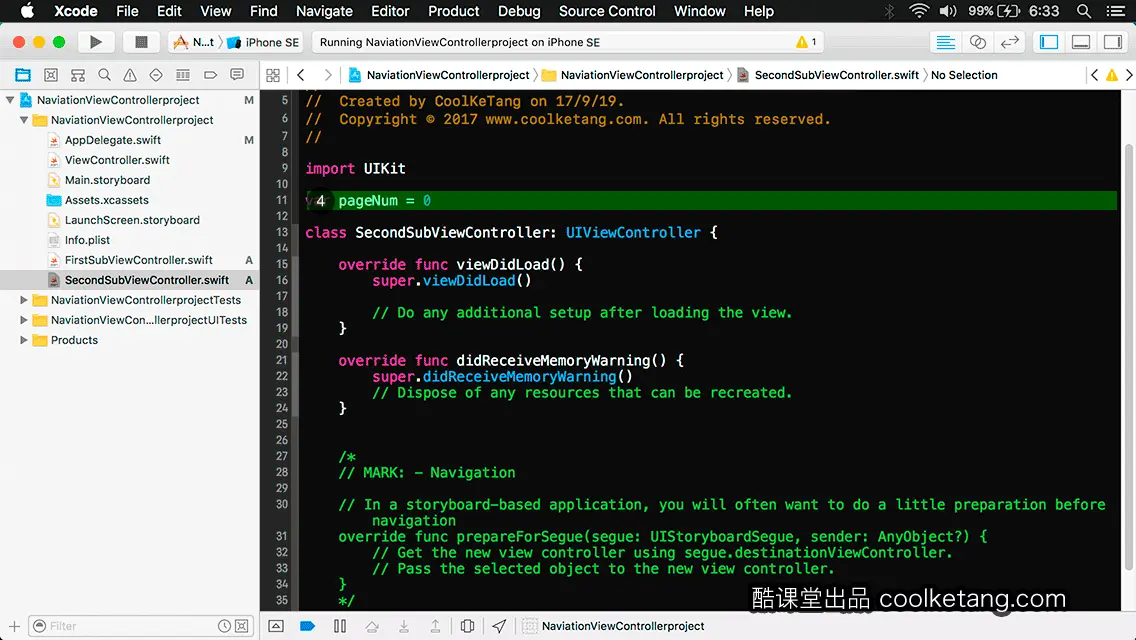 互动教程 for Xcode9 & Swift4-酷课堂