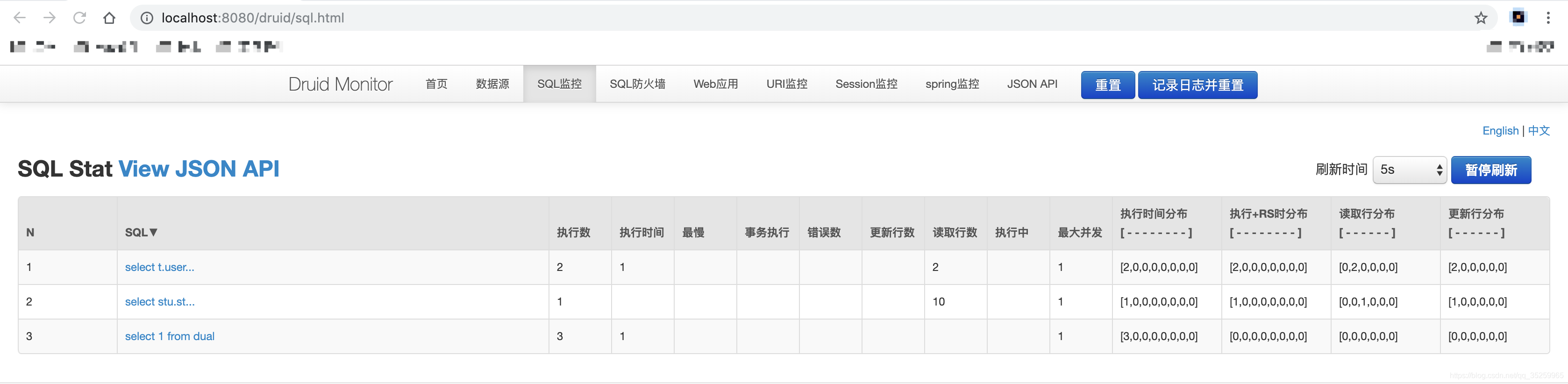 druid的sql监控
