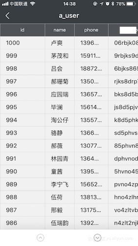 打开表