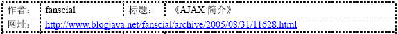 AJAX开发简略（6）