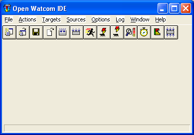 The Open Watcom IDE