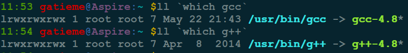 gcc/g++标准链接