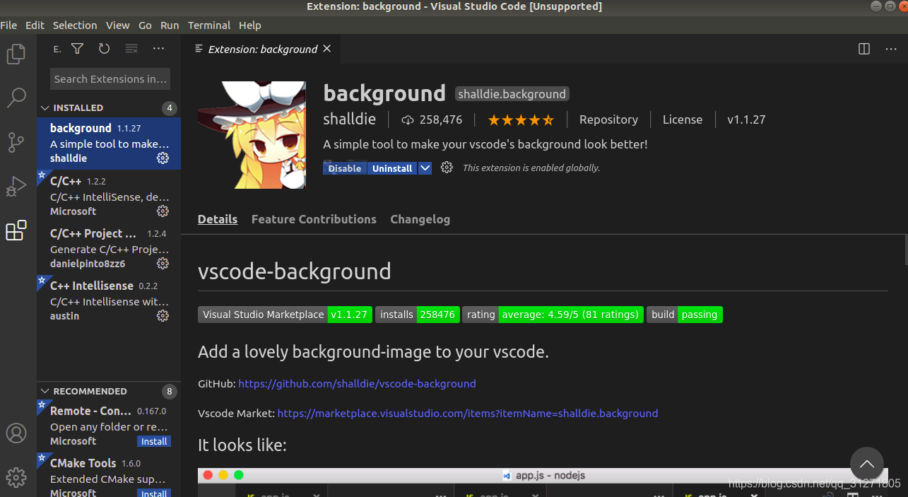 vscode自定义背景图片-CSDN博客