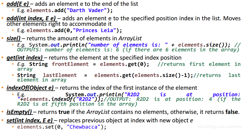 Course Note: ArrayList_arraylist arraylist;-CSDN博客