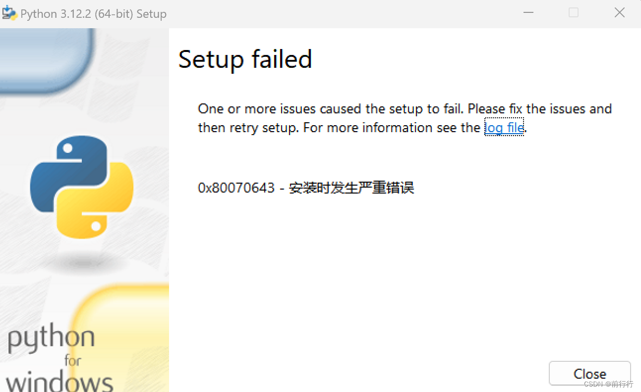 安装Python的时候显示错误:已安装过同文件不同版本_python已安装这个产品的另一个版本-CSDN博客