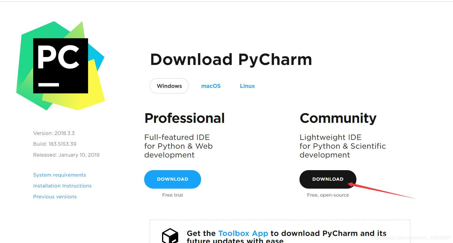 pycharm下载