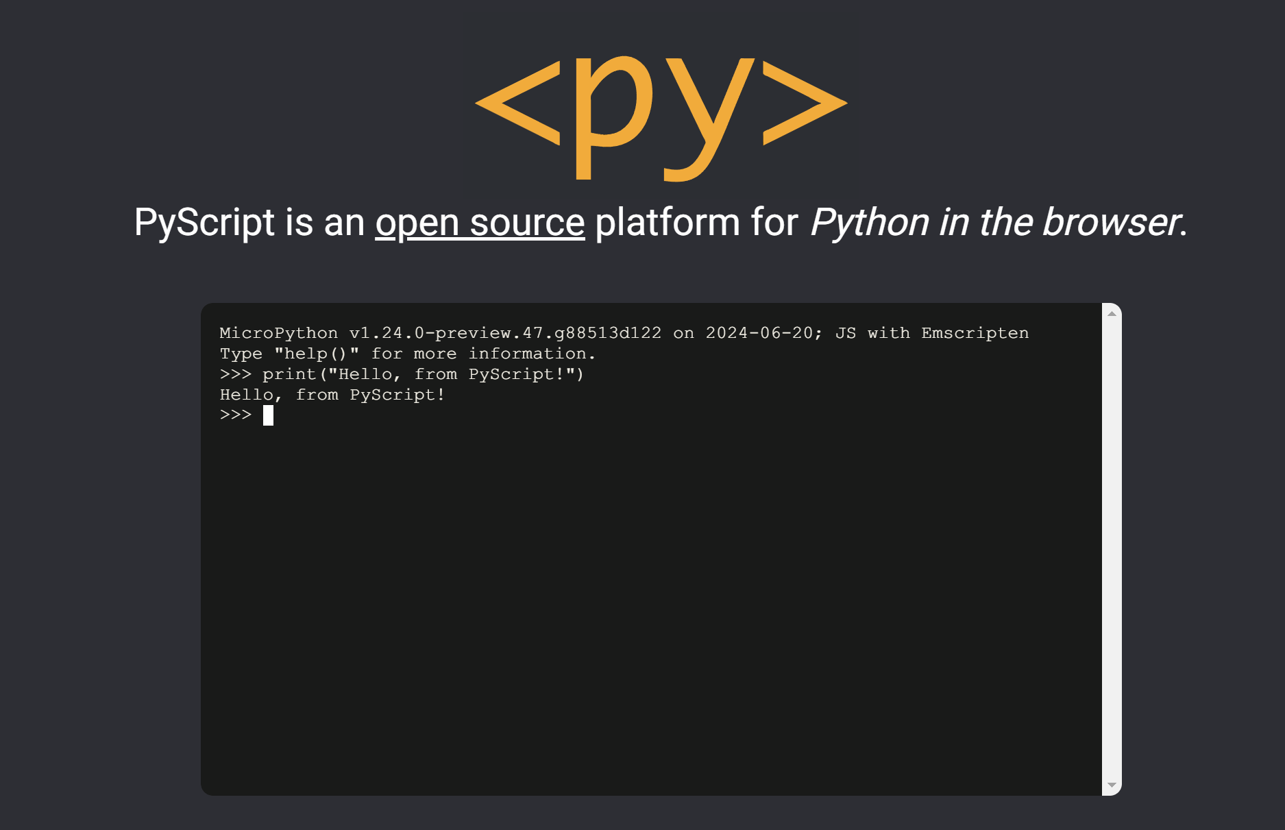 PyScript:在浏览器中释放Python的强大-CSDN博客