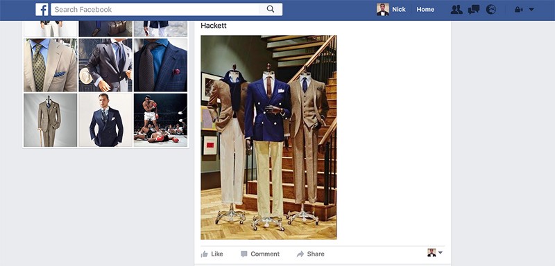 Facebooks 的导航条一直可见