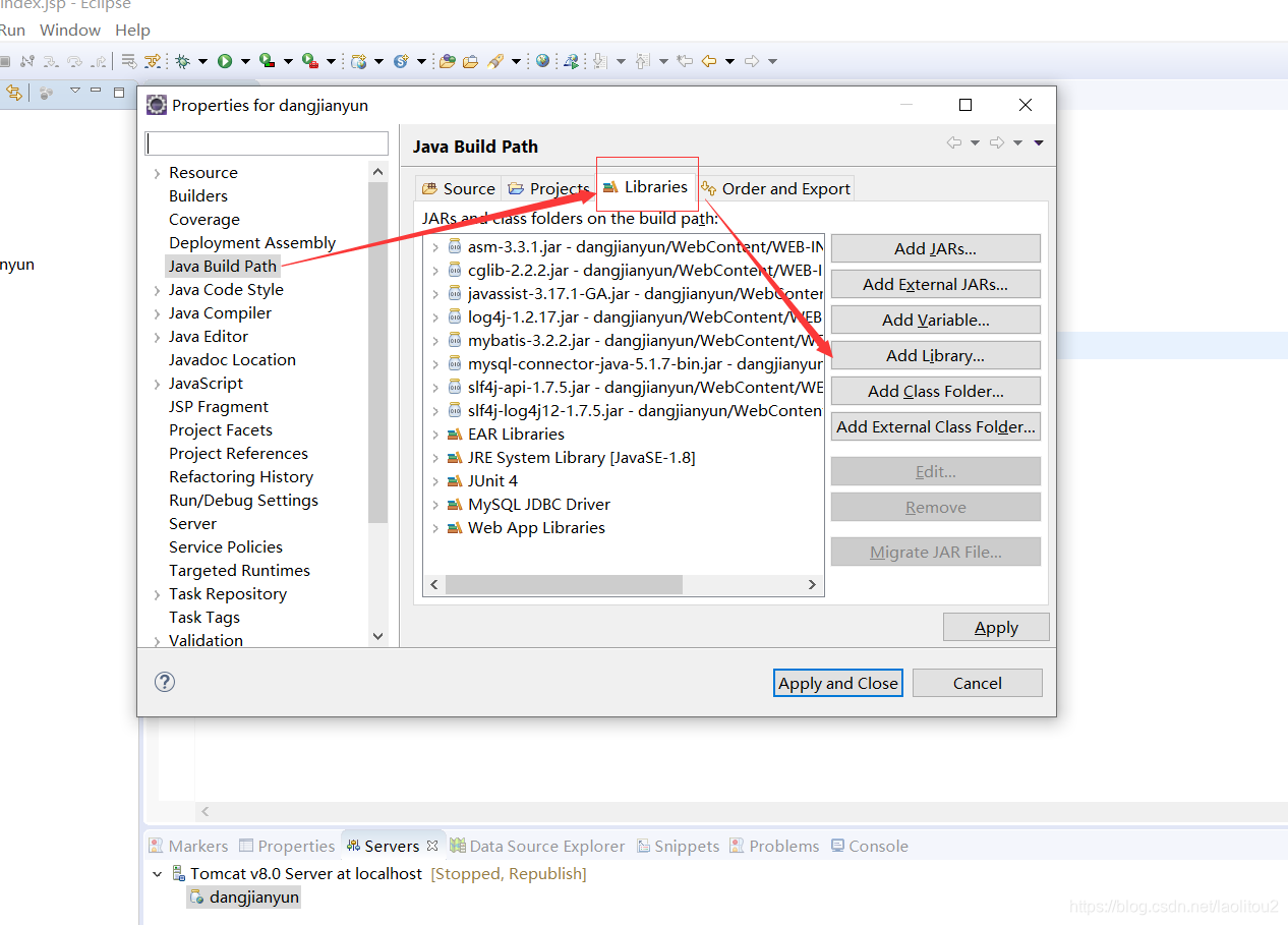 The superclass “javax.servlet.http.HttpServlet“ was not found on the ...
