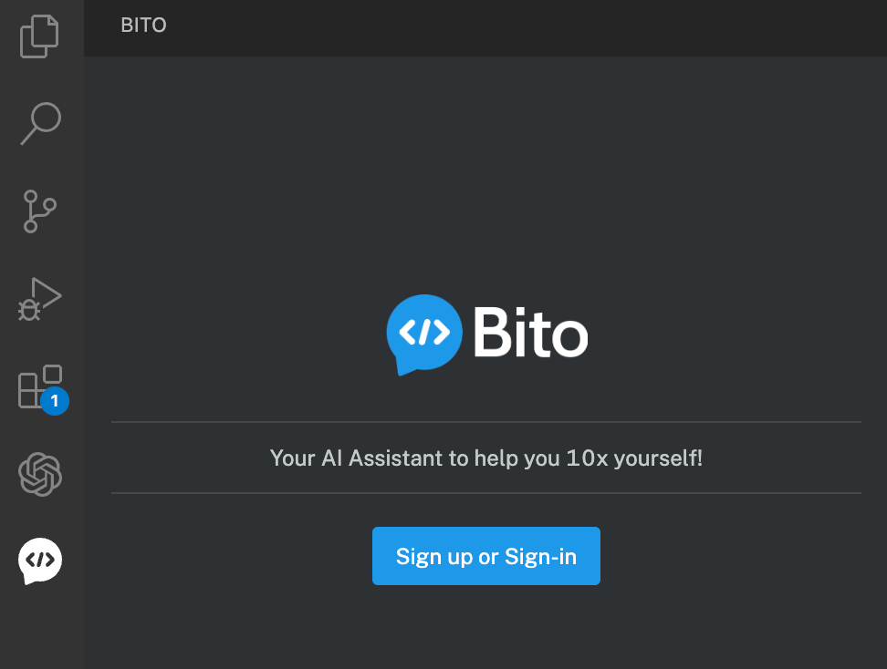 Vscode Bito邮箱登录